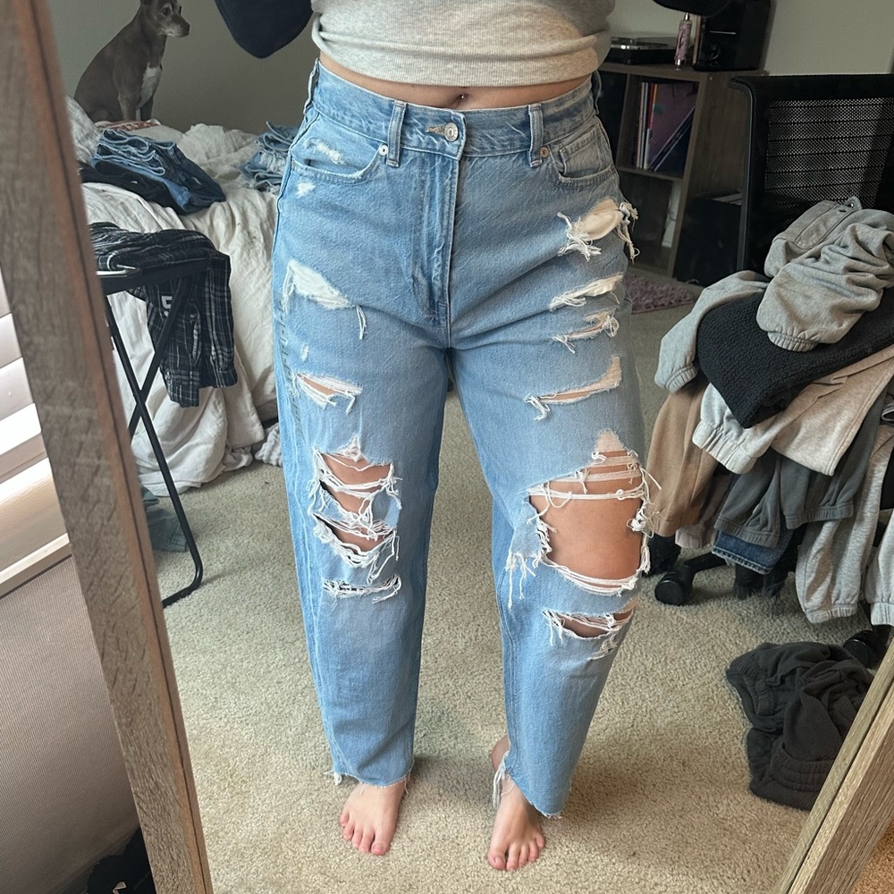 AE mom jeans